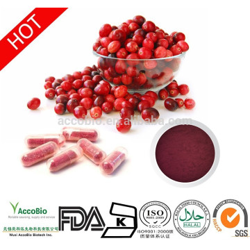 100% natürlicher Cranberry-Extrakt 40% Proanthocyanidine für die Gesundheit von Wowen